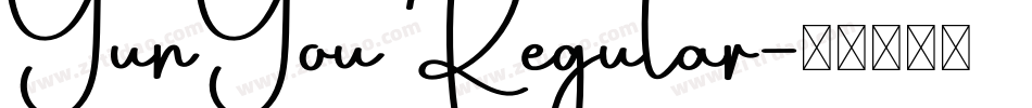 YunYou Regular字体转换